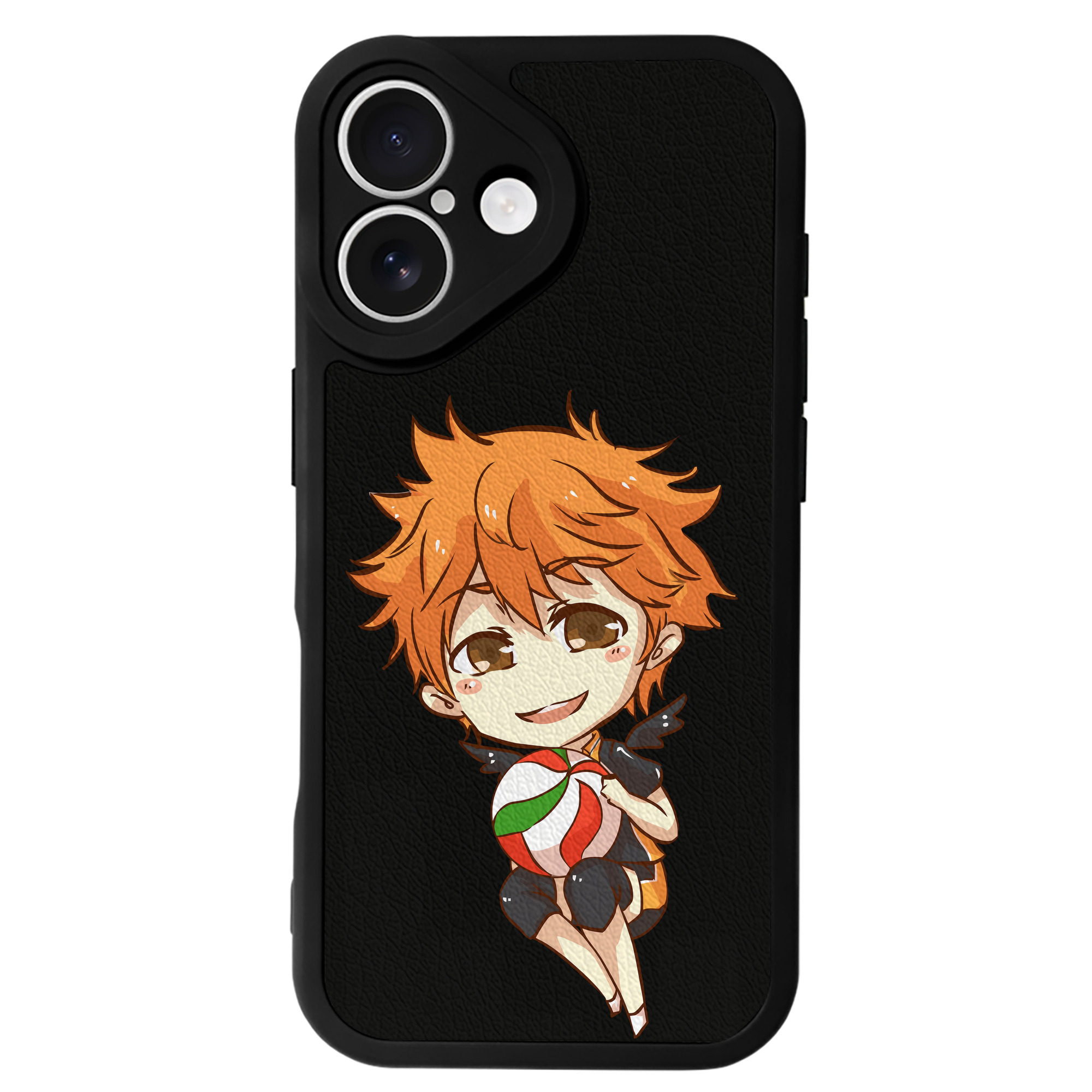 （画像用） ハイキュー!! Haikyu!! 【iPhone 16シリーズ対応】シリコンスマホケース（レザー調） 材質：シリコン